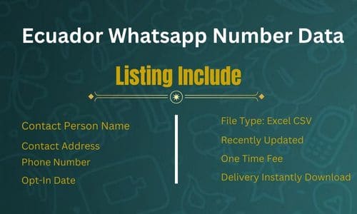 厄瓜多 WhatsApp 号码