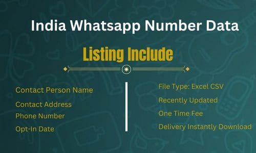 印度 WhatsApp 号码