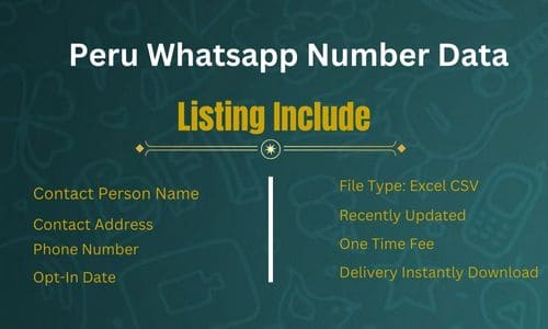 秘鲁 WhatsApp 号码